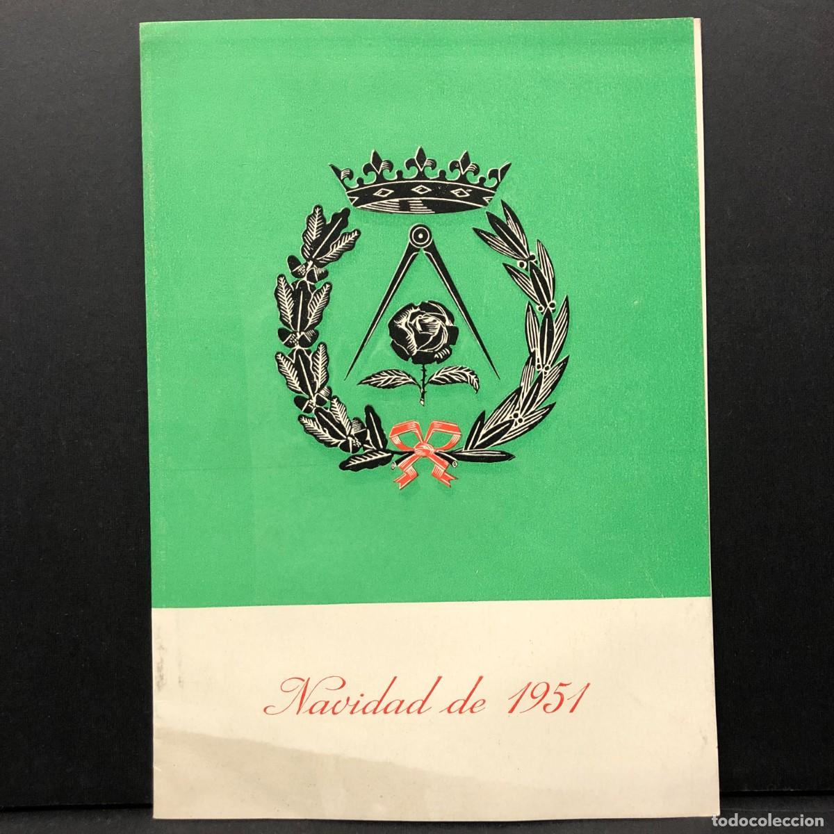 Coleccionismo: FELICITACI&Oacute;N NAVIDAD 1951 - PRESIDENTE DEL COLEGIO DE ARQUITECTOS DE CATALU&Ntilde;A Y BALEARES / 5328