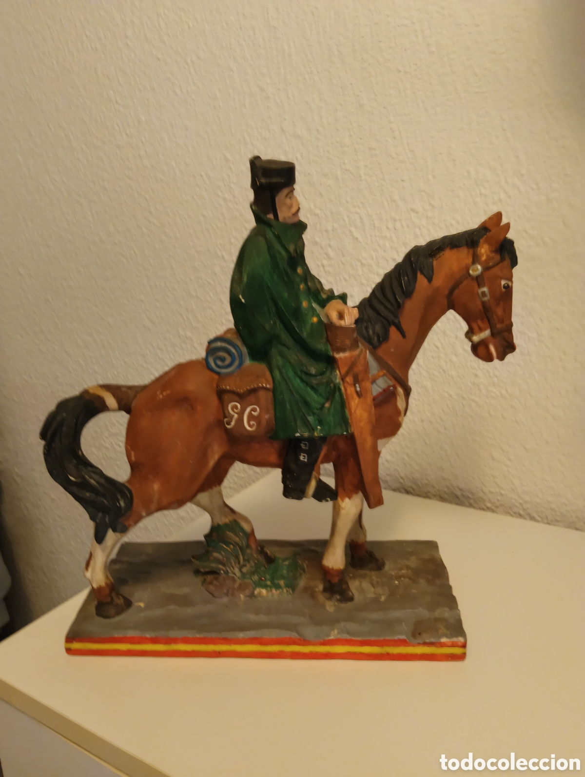 Coleccionismo: Guardia civil a caballo rural &eacute;poca mediado siglo XX