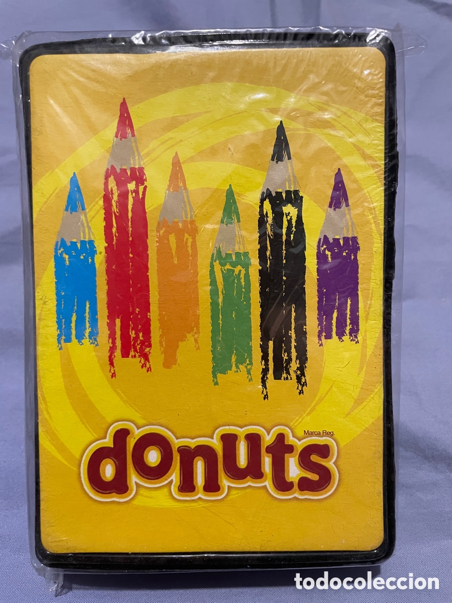 Coleccionismo: Donuts. A&ntilde;o 2010, aprox. Caja de l&aacute;pices promocional. Vuelta al cole.