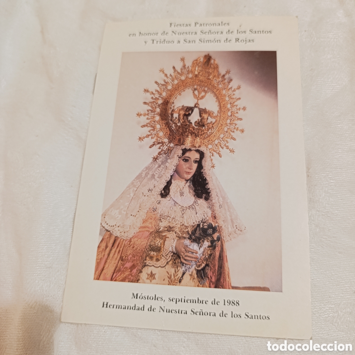 Coleccionismo: Programa de Fiestas de M&oacute;stoles 1988 - Virgen de los Santos y San Sim&oacute;n de Rojas