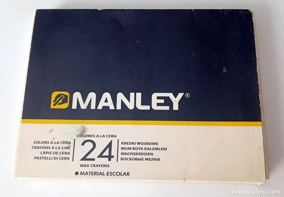 Coleccionismo: CAJA DE L&Aacute;PICES DE CERA MARCA MANLEY
