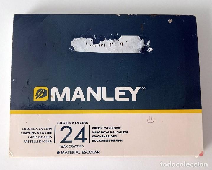Coleccionismo: CAJA DE L&Aacute;PICES DE CERA MARCA MANLEY