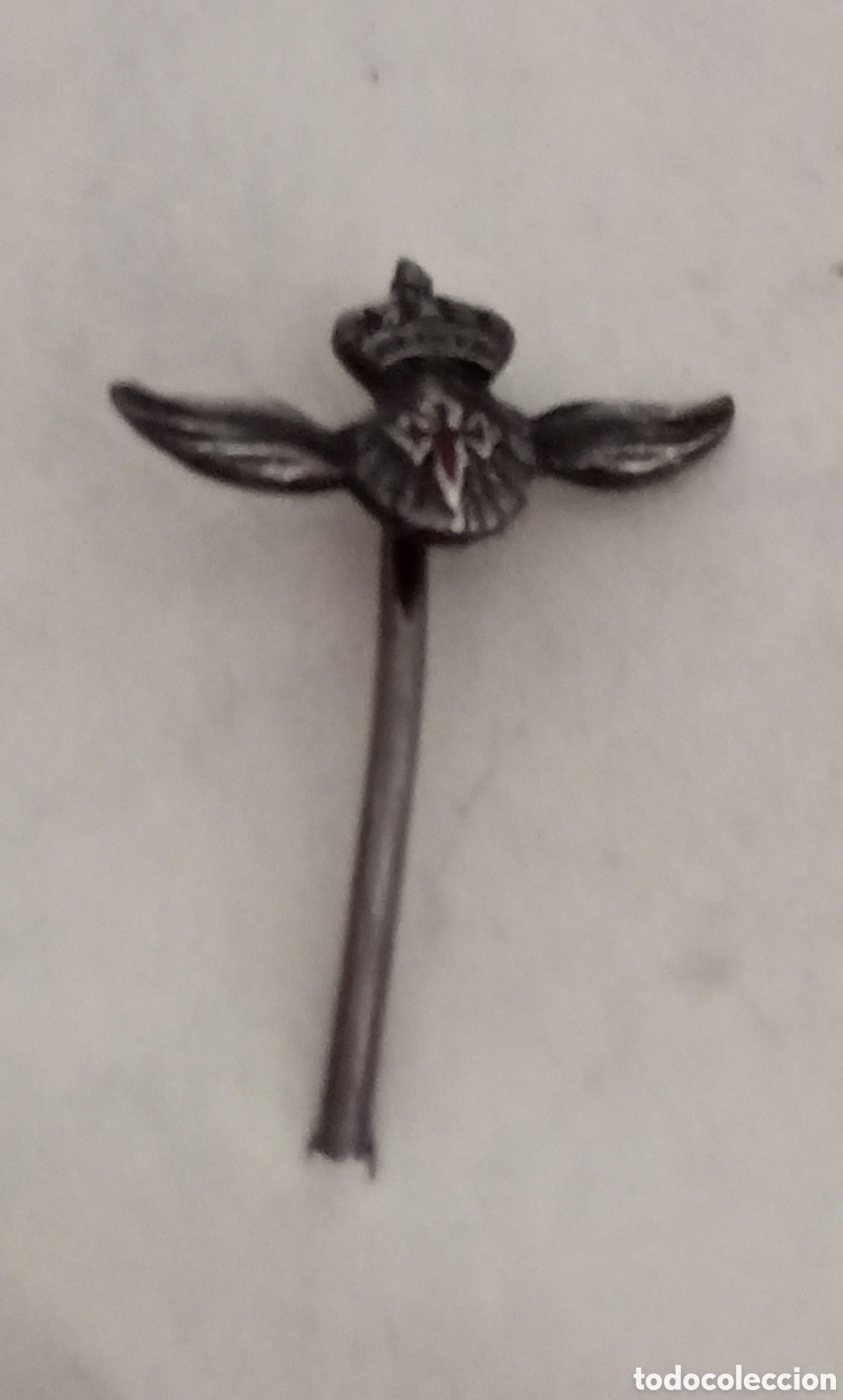 Coleccionismo: Antiguo alfiler de solapa En plata insignia de la aviaci&oacute;n espa&ntilde;ola