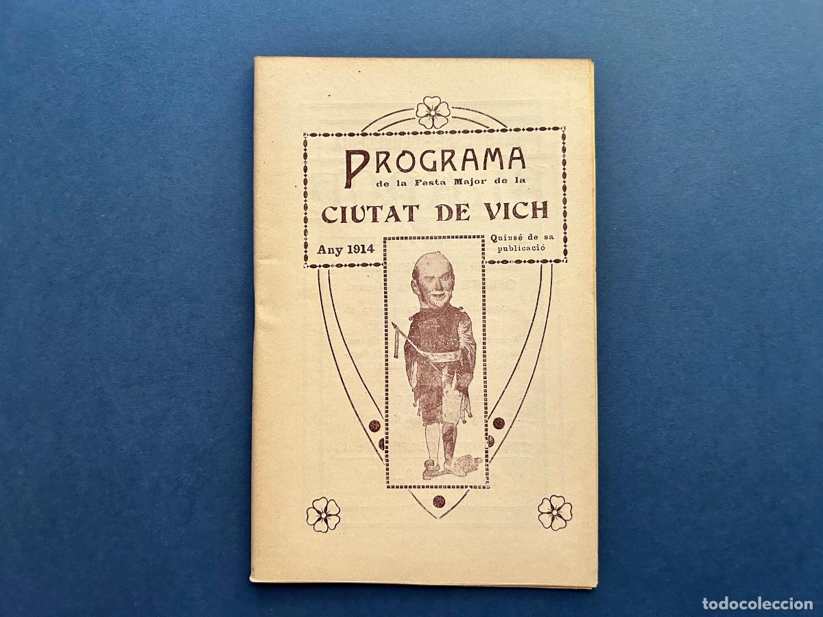 Coleccionismo: Programa VIC Festa Major Sant Miquel &ndash; Any 1914