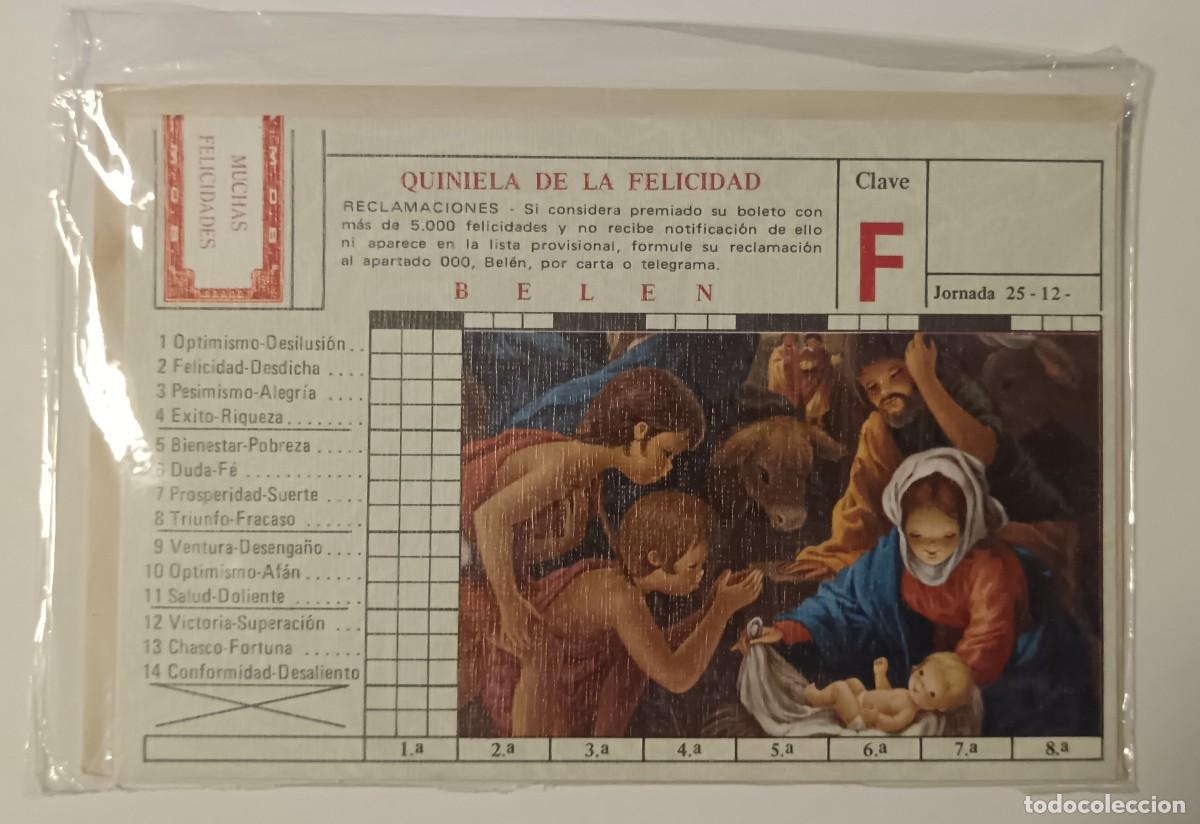 Coleccionismo: Espa&ntilde;a-Quiniela f&uacute;tbol tipo navide&ntilde;a.