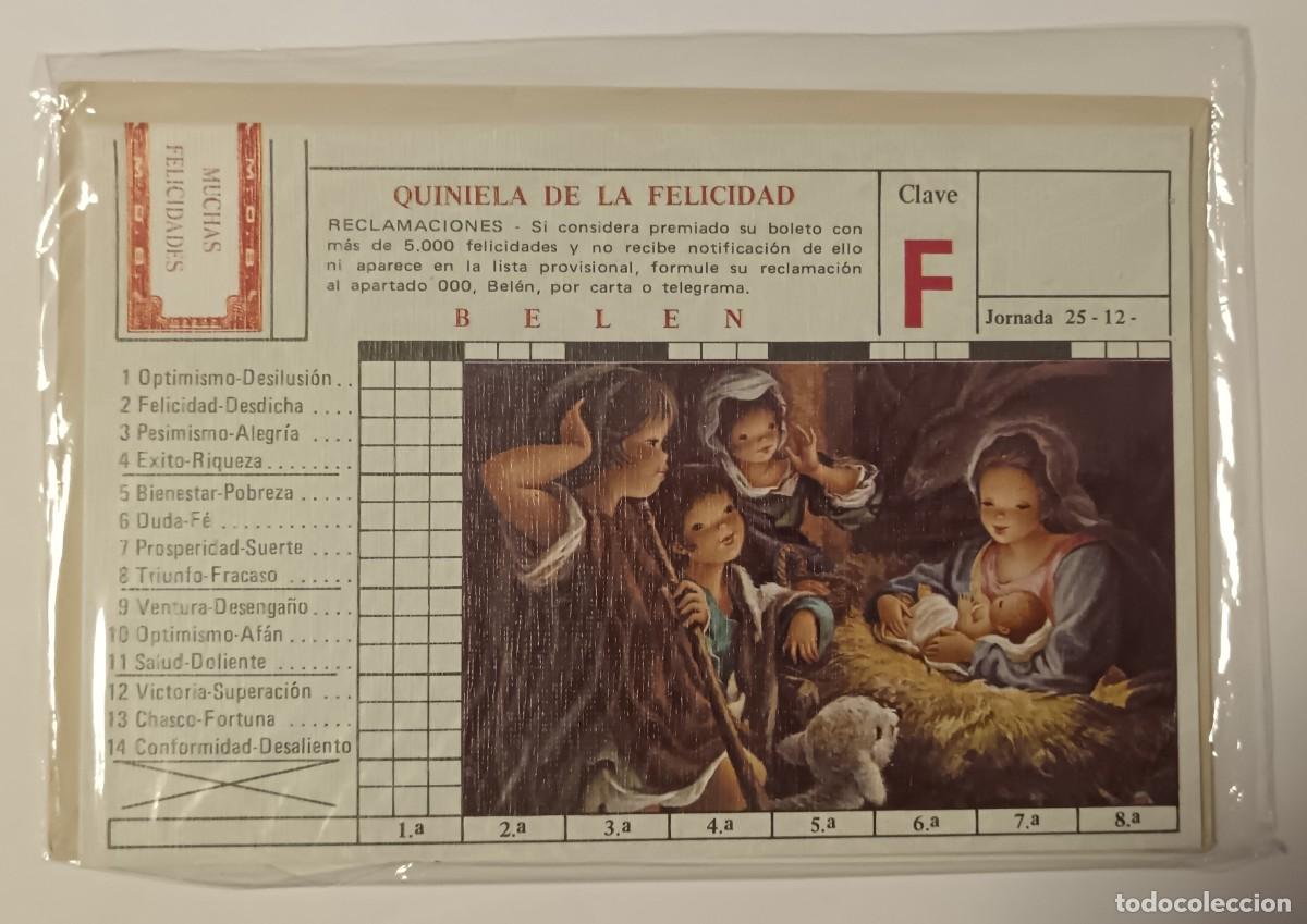Coleccionismo: Espa&ntilde;a-Quiniela f&uacute;tbol tipo navide&ntilde;o.