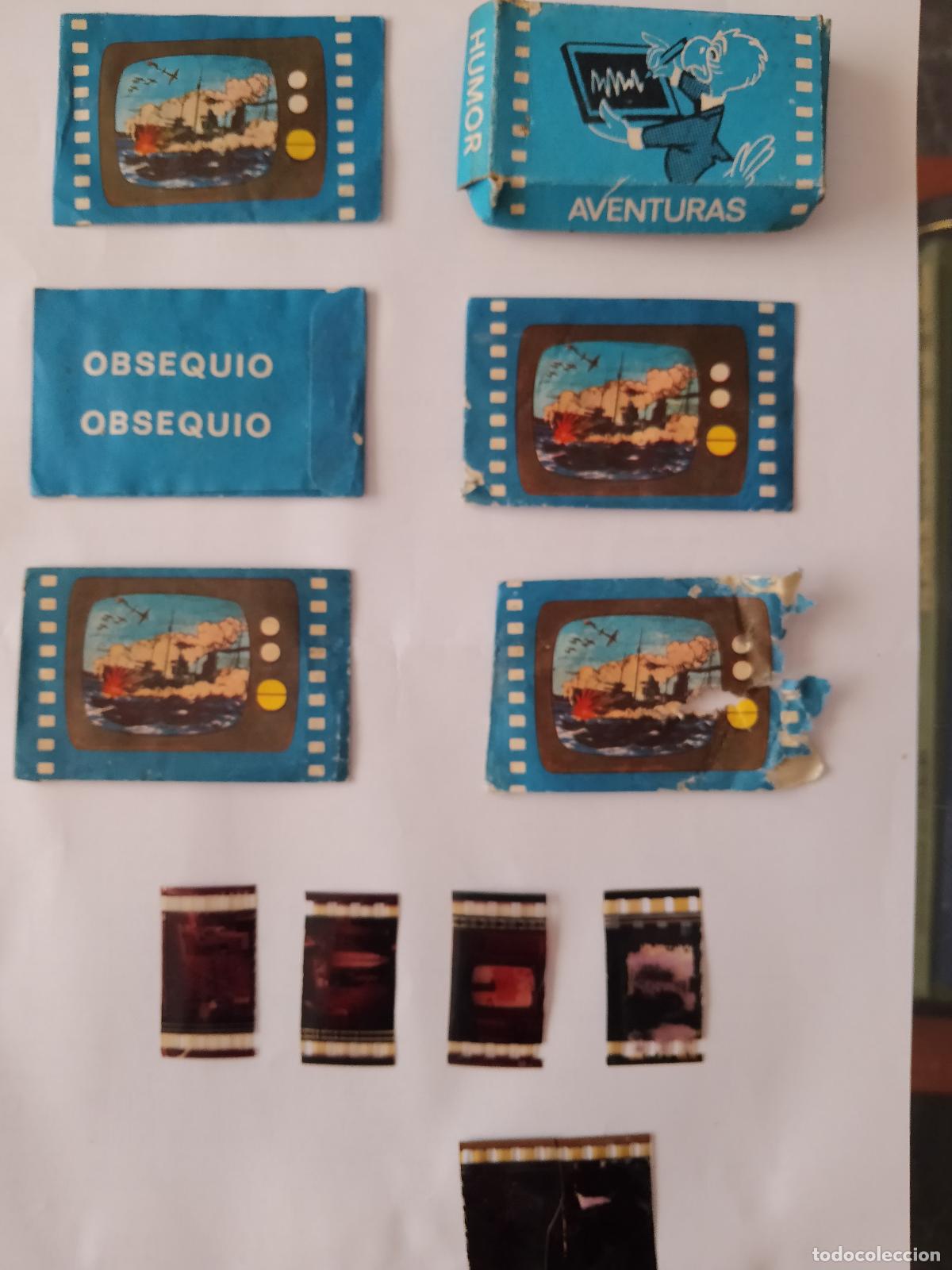 Coleccionismo: Lote cajita y sobres con filminas.