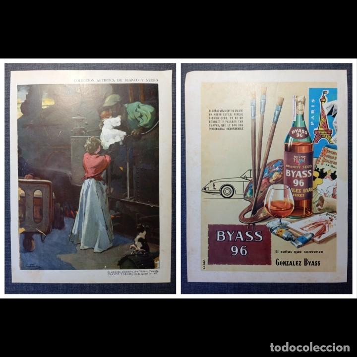Coleccionismo: Lamina A&ntilde;os 60 Reproduccion Portada Blanco y Negro 1905 El Adios del Maquinista Cutanda 20x26