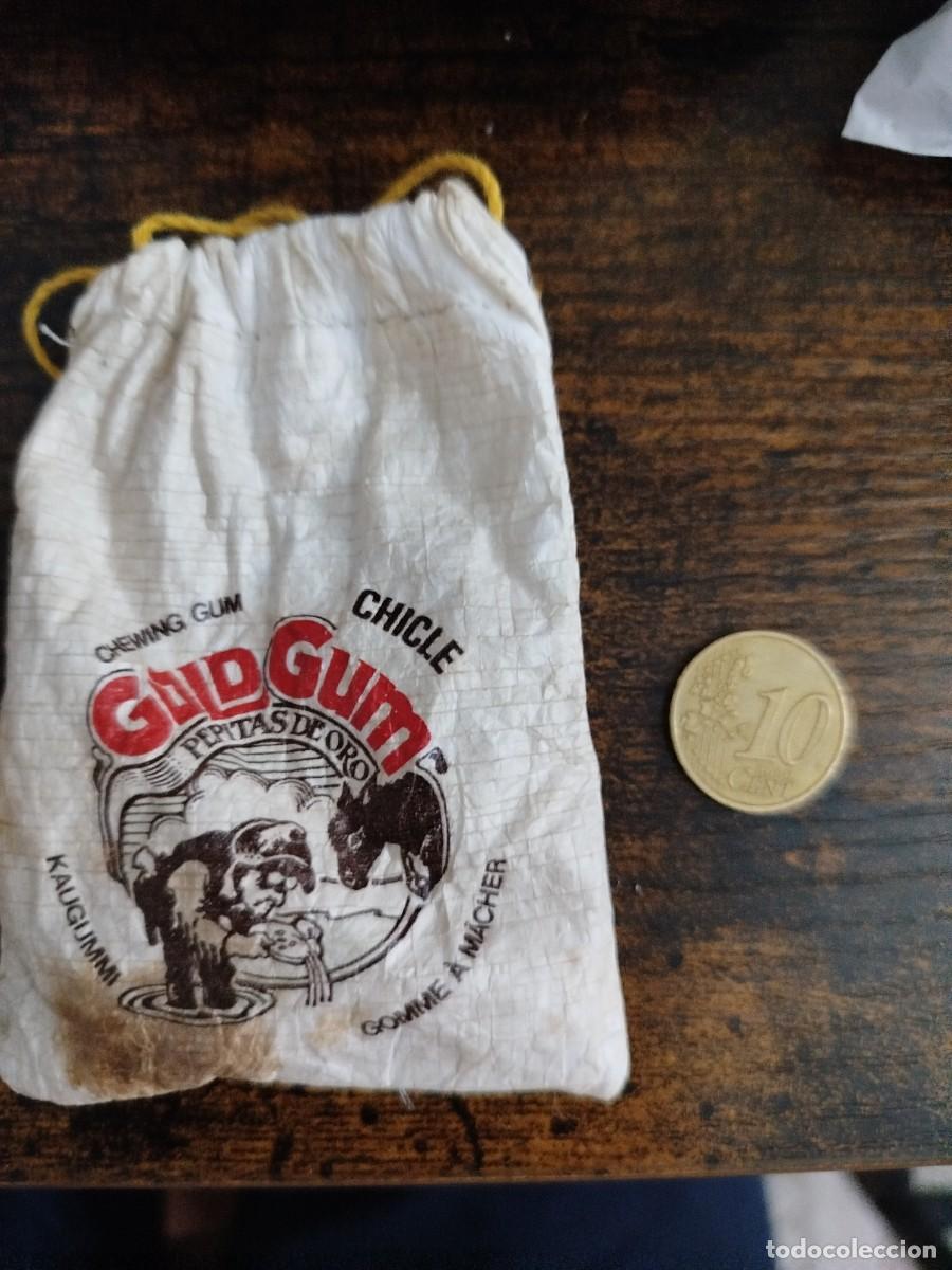 Coleccionismo: Bolsa chicle Gold Gum Pepitas de Oro. A&ntilde;os 80