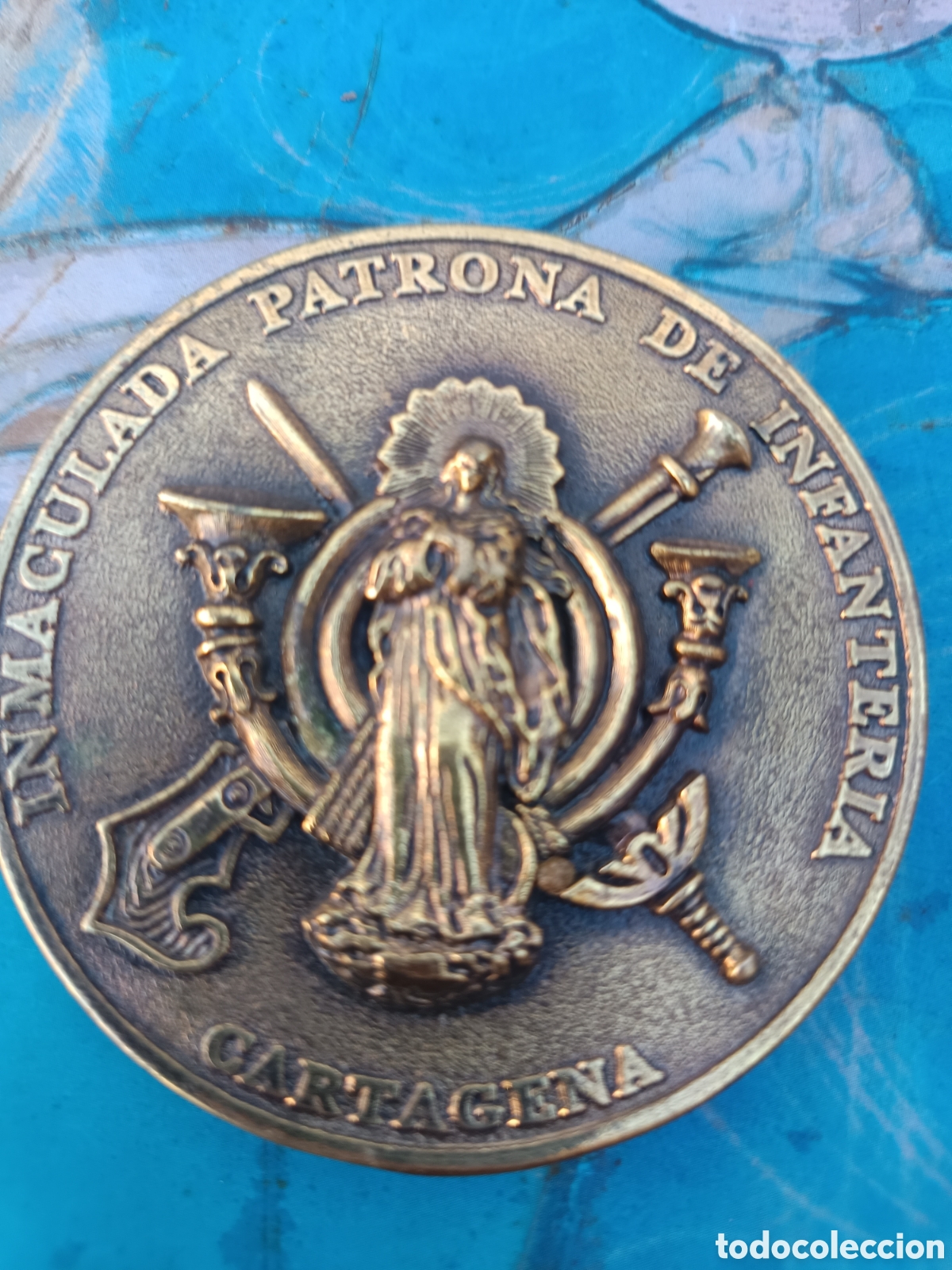 Coleccionismo: Medall&oacute;n recuerdo infanter&iacute;a Cartagena
