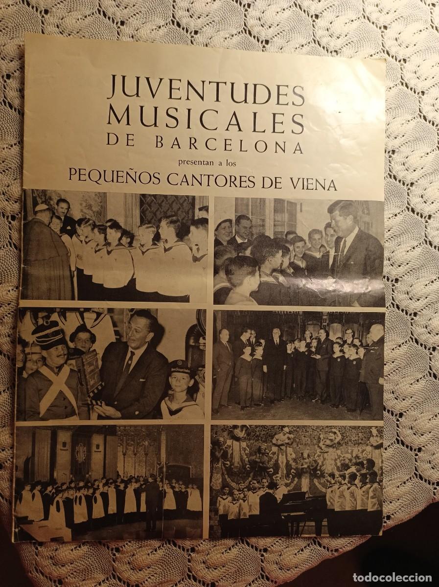 Colecionismo: Programa conciertos Peque&ntilde;os Cantores de Viena 1969