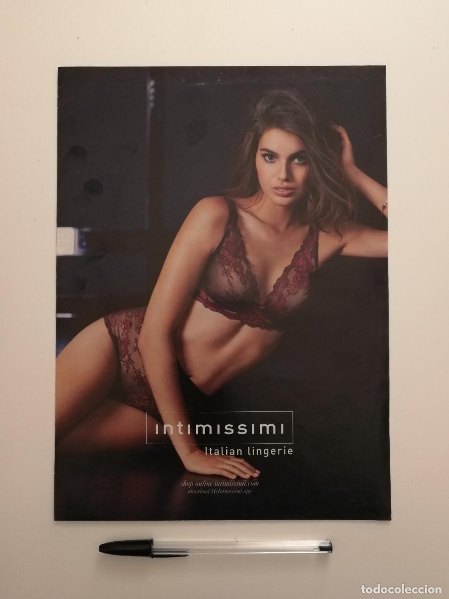 Coleccionismo: ANUNCIO ACARTONADO -A4- Intimissimi Valentina Sampaio - LAMINA PUBLICIDAD - LENCERIA