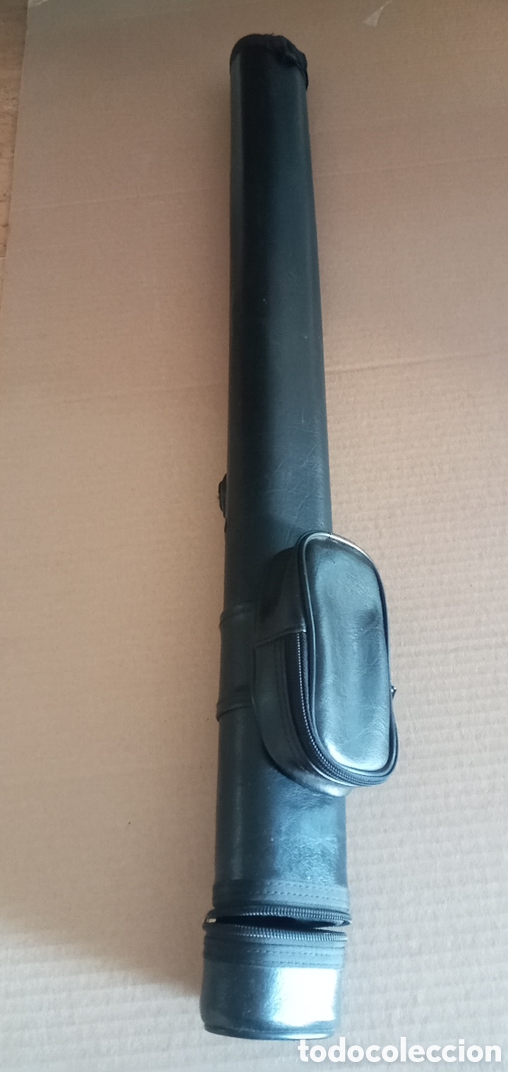 Coleccionismo: FUNDA PARA TACO DE BILLAR CON BOLSILLO - Foto 2