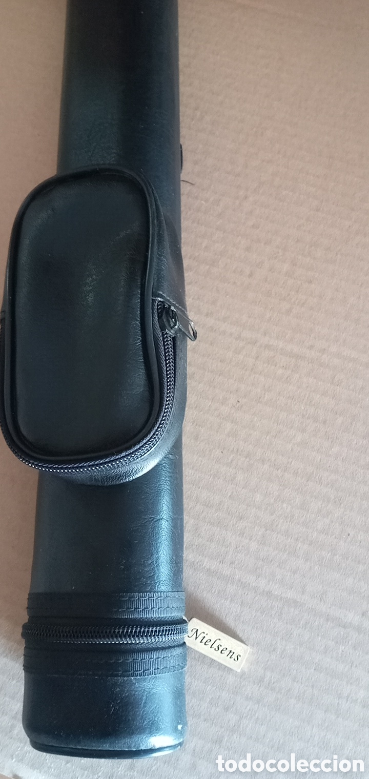Coleccionismo: FUNDA PARA TACO DE BILLAR CON BOLSILLO - Foto 4