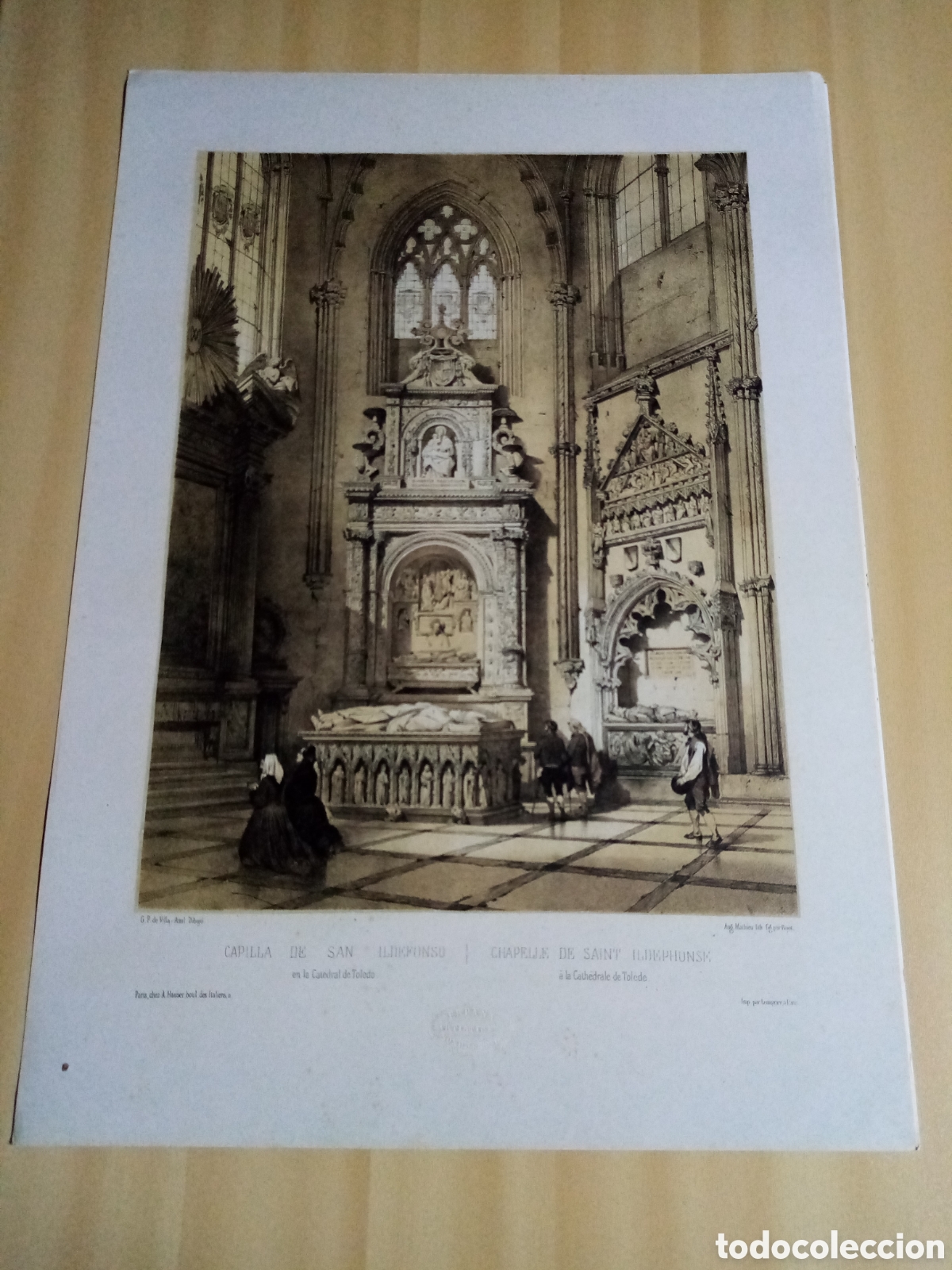 Coleccionismo: L&aacute;mina catedral de Toledo