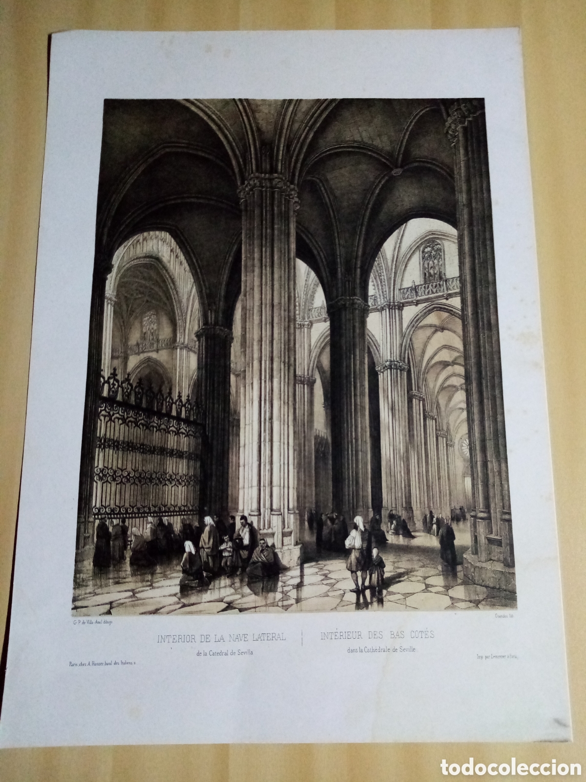 Coleccionismo: L&aacute;mina catedral de Sevilla