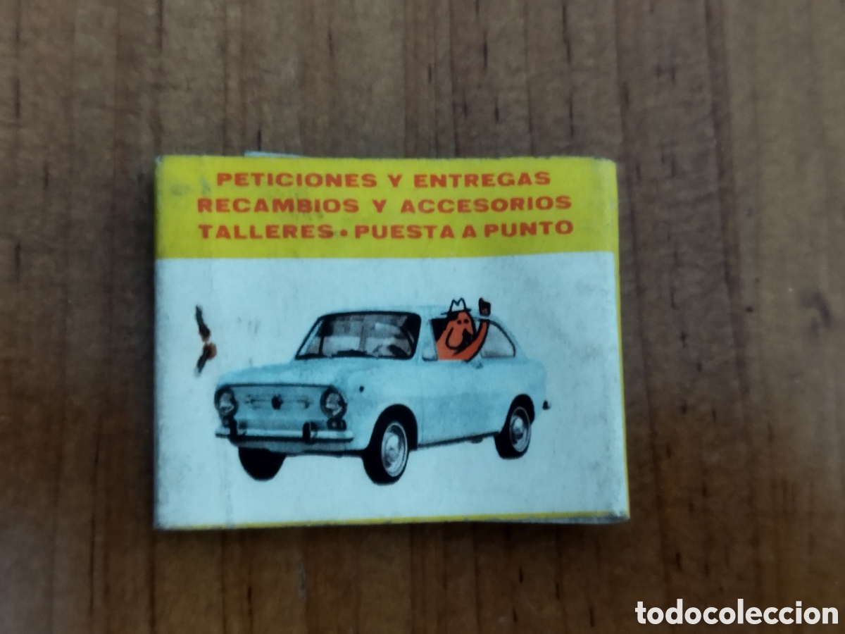 Coleccionismo: Caja de cerillas Seat pr&iacute;ncipe P&iacute;o s.a.t a&ntilde;os 60