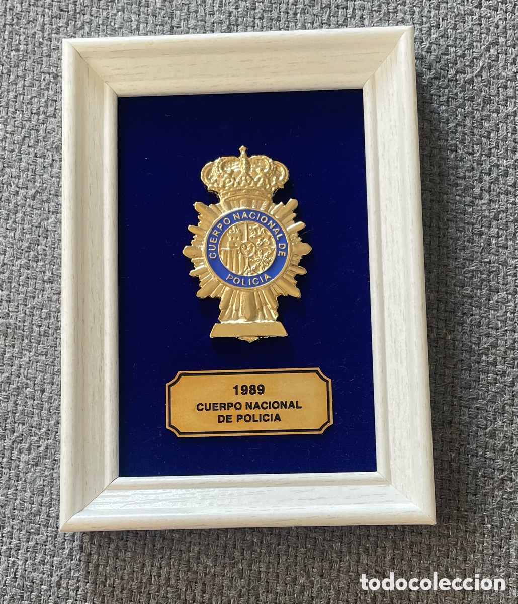 Coleccionismo: Cuadro conmemorativo Polic&iacute;a 1989