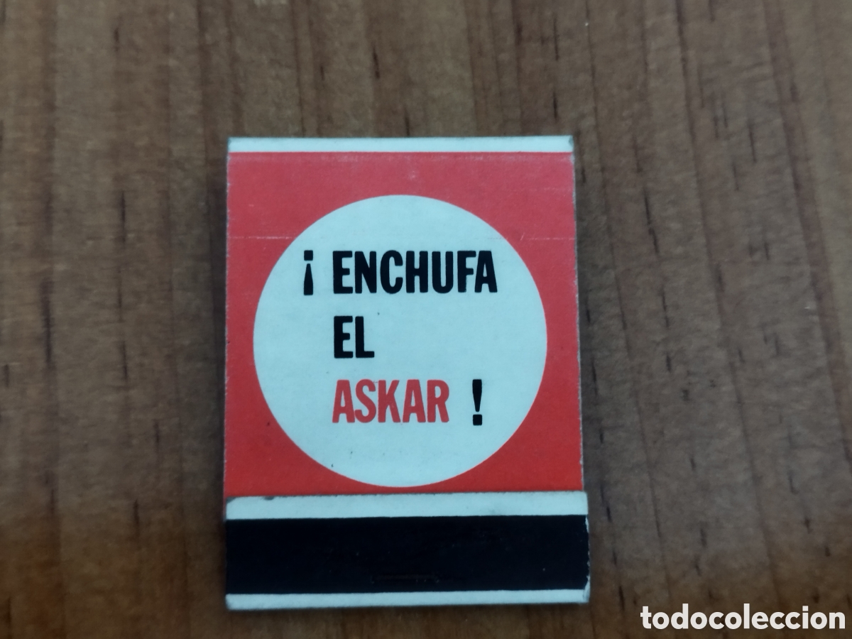 Coleccionismo: Caja de cerillas publicidad askar y radio fado a&ntilde;os 60