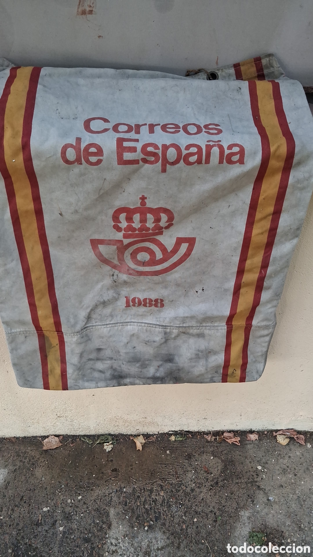 Coleccionismo: ANTIGUO SACO DE CORREOS CON LA BANDERA DE ESPA&Ntilde;A