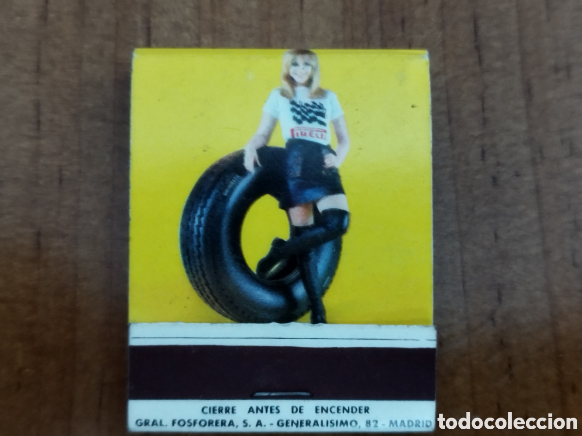 Coleccionismo: Caja de cerillas pirelli cinturato