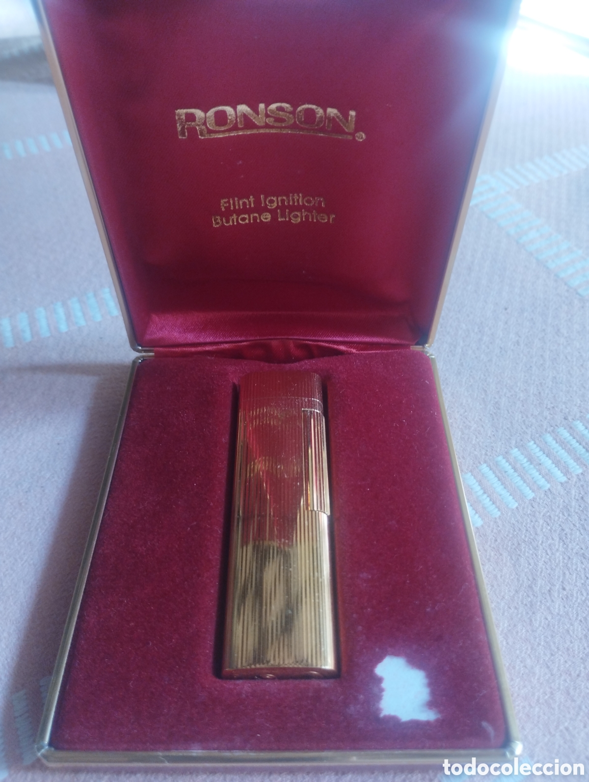 Coleccionismo: Encendedor Ronson con su estuche funciona perfectamente