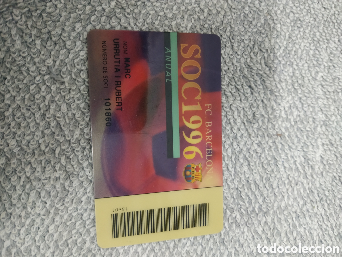 Coleccionismo: Bar&ccedil;a carnet anual de 1996