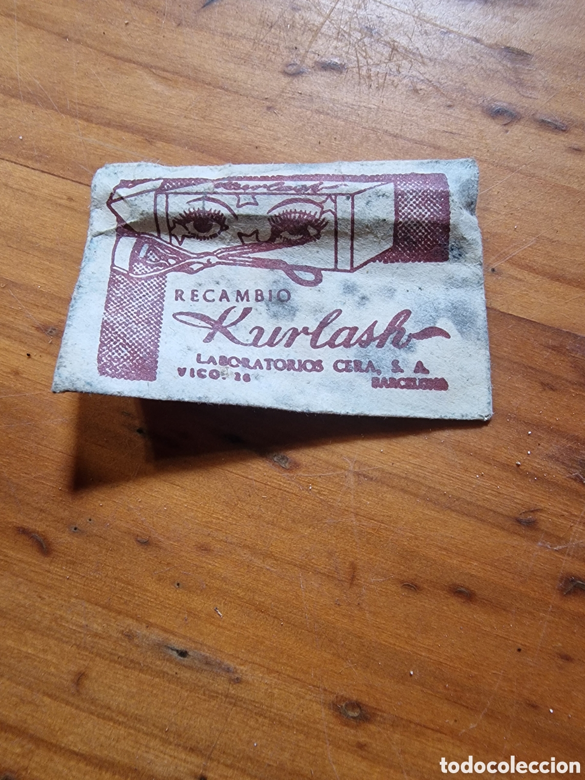 Coleccionismo: Antiguo sobre sin abrir,recambio kurlash ,laboratorios cera,Barcelona