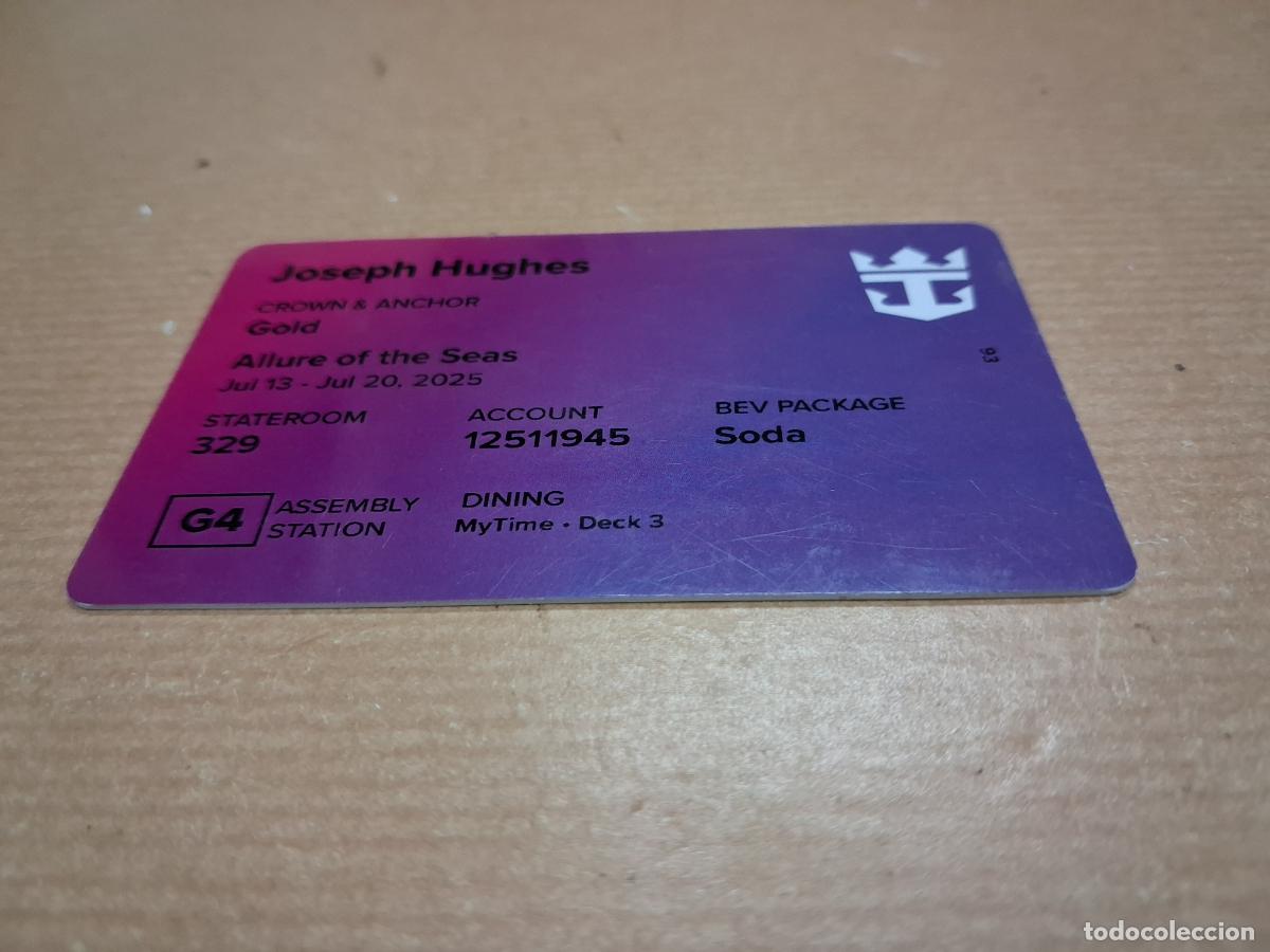 Coleccionismo: Tarjeta crucero royal caribbean