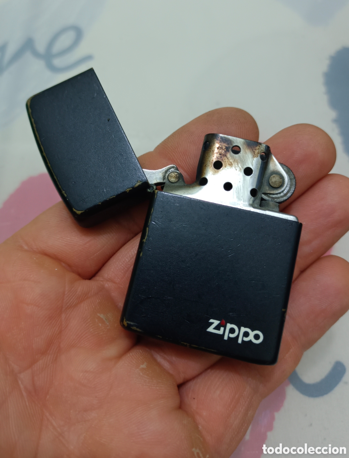 Coleccionismo: Mechero zippo negro buen estado