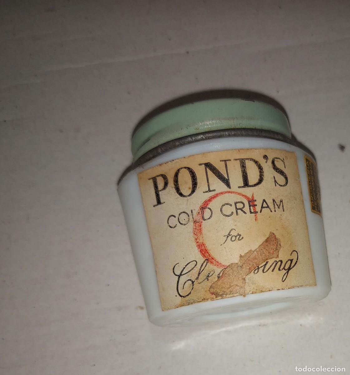 Coleccionismo: BOTE O TARRO DE CRISTAL DE CREMA PONDS PARA EL CUTIS - A&Ntilde;OS 40