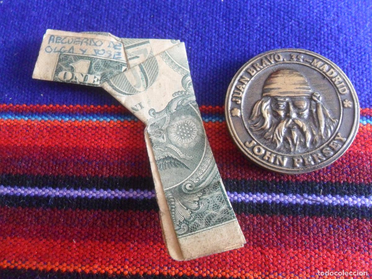 Coleccionismo: MONEDA DISCOTECA BAR CLUB EL DOBL&Oacute;N, MADRID CALLE JUAN BRAVO 35 JOHN PERSEY REGALO BILLETE UN D&Oacute;LAR