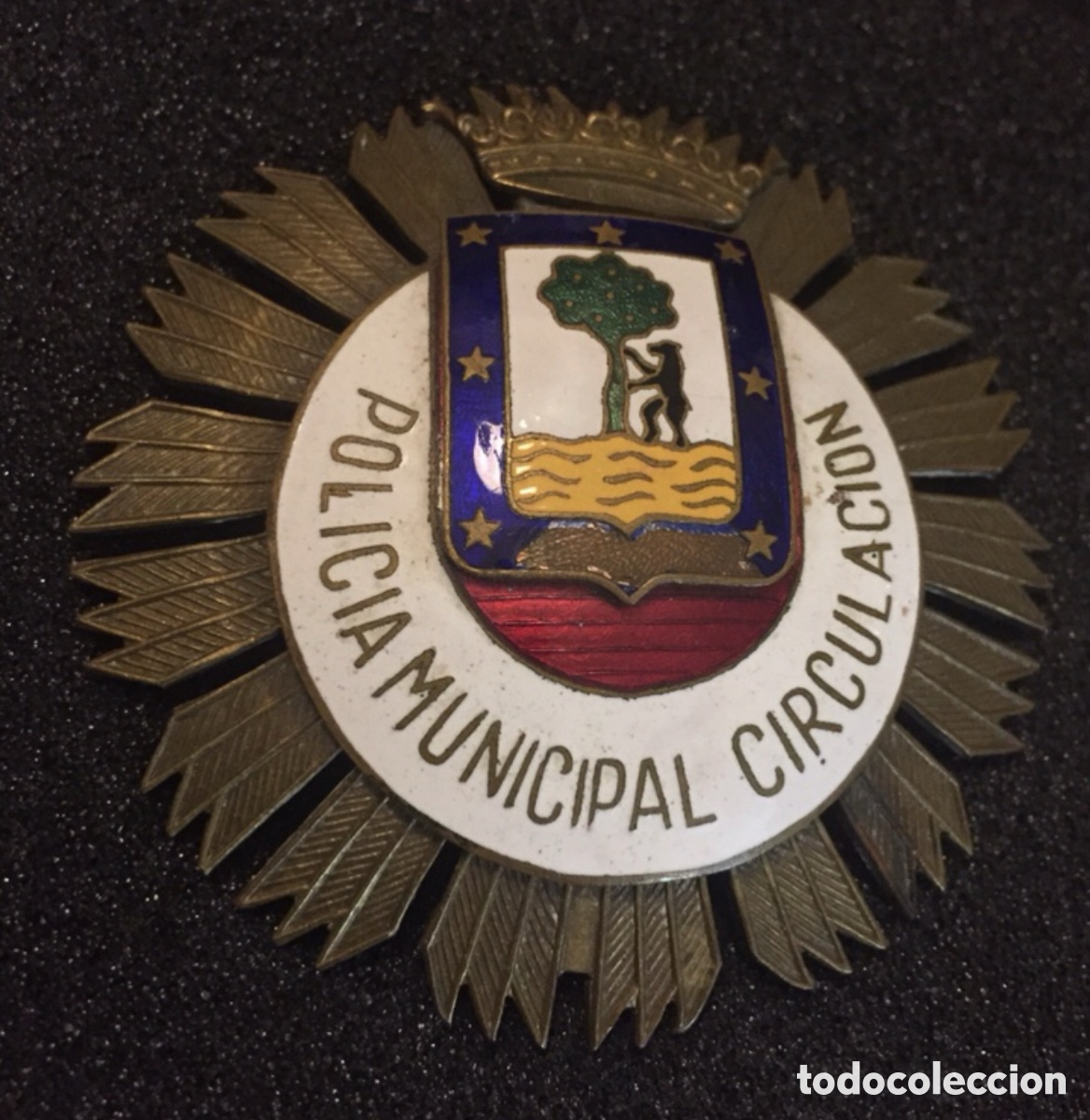 Coleccionismo: Placa antigua Polic&iacute;a Municipal Madrid