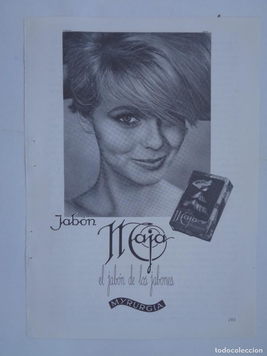 Coleccionismo: HOJA DE REVISTA CON ANUNCIO DE JABON MAJA DE MYRURGIA . A&Ntilde;OS 60