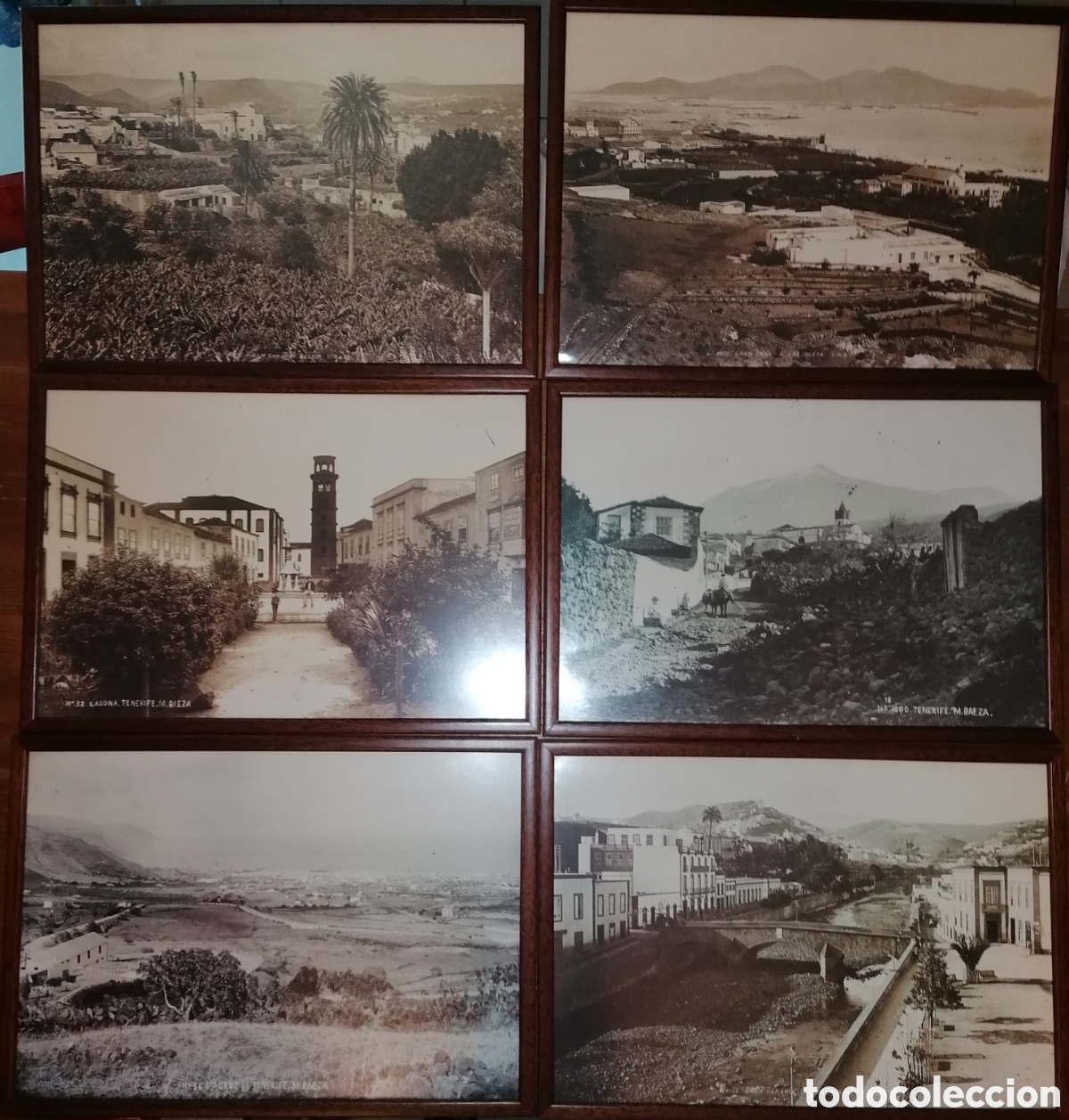 Coleccionismo: Lote de cuadros con im&aacute;genes de Canarias - Tenerife y Gran Canaria . M BAEZA
