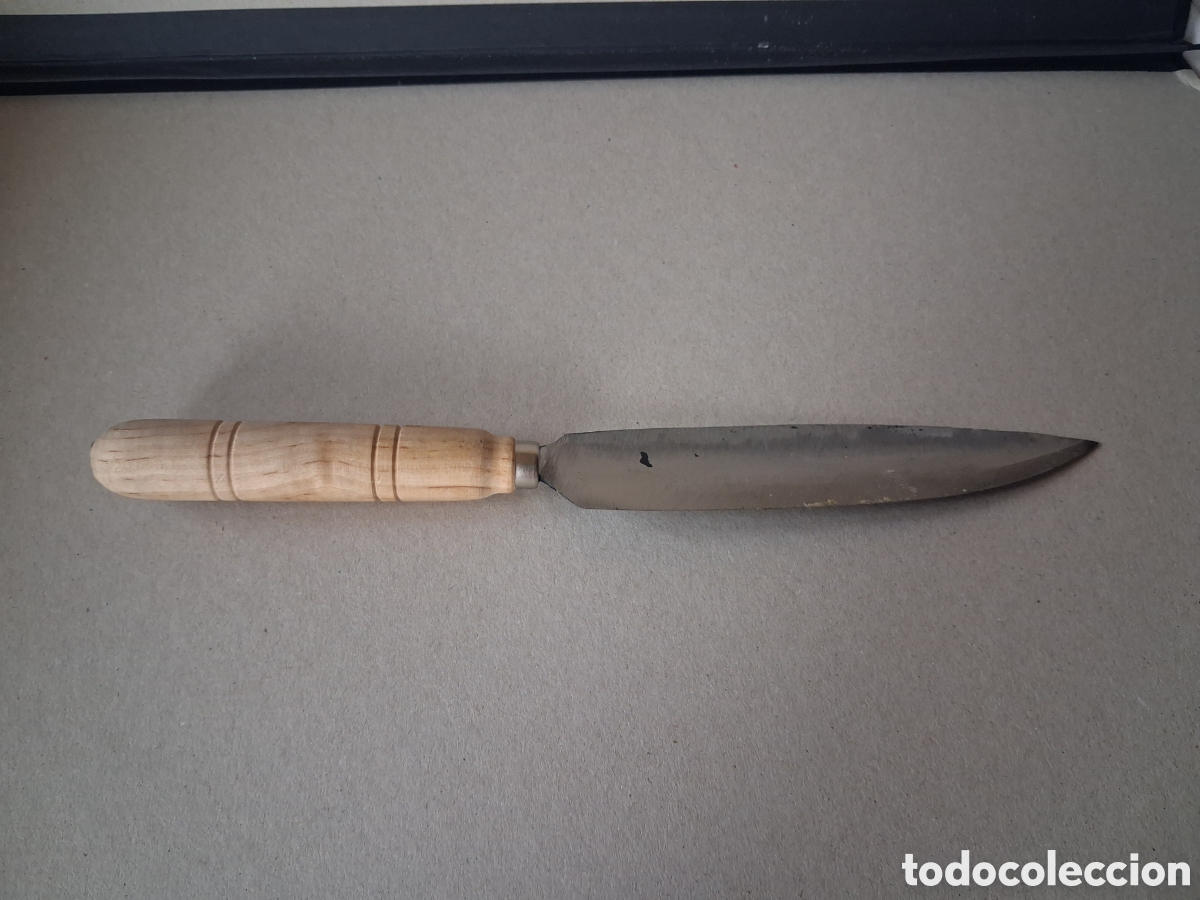 Coleccionismo: Cuchillo artesano de acero al carbono - Foto 2