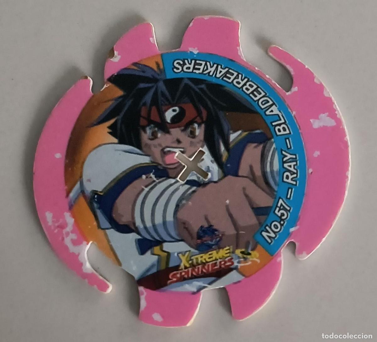 Coleccionismo: TAZO X-TREME SPINNERS N&ordm; 57 RAY - BLADEBREAKERS - BEYBLADE