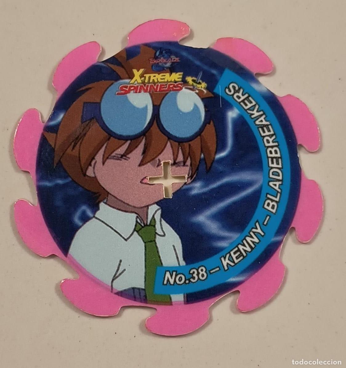 Coleccionismo: TAZO X-TREME SPINNERS N&ordm; 38 KENNY - BLADEBREAKERS - BEYBLADE