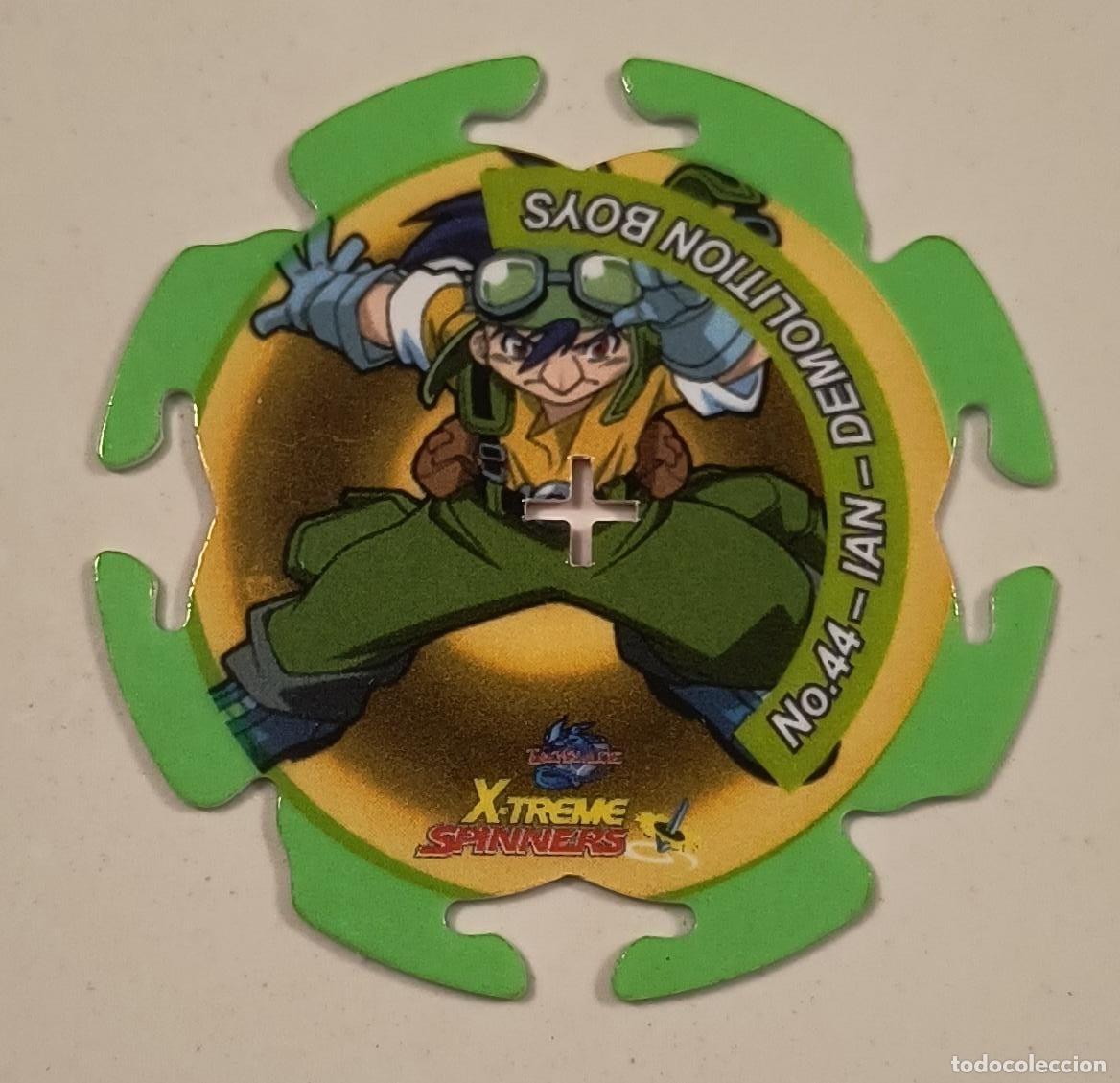 Coleccionismo: TAZO X-TREME SPINNERS N&ordm; 44 IAN - DEMOLITION BOYS - BEYBLADE