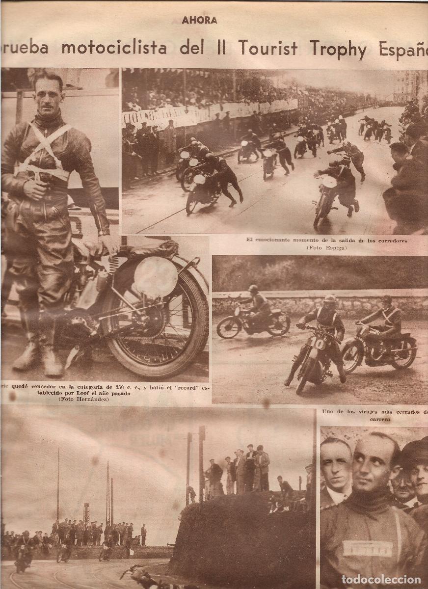 Coleccionismo: A&Ntilde;O 1933 BILBAO MOTOCICLISMO PRUEBA DEL II TOURIST TROPHY ESPA&Ntilde;OL SANDRI GUTHRIE ARANDA ORTUETA
