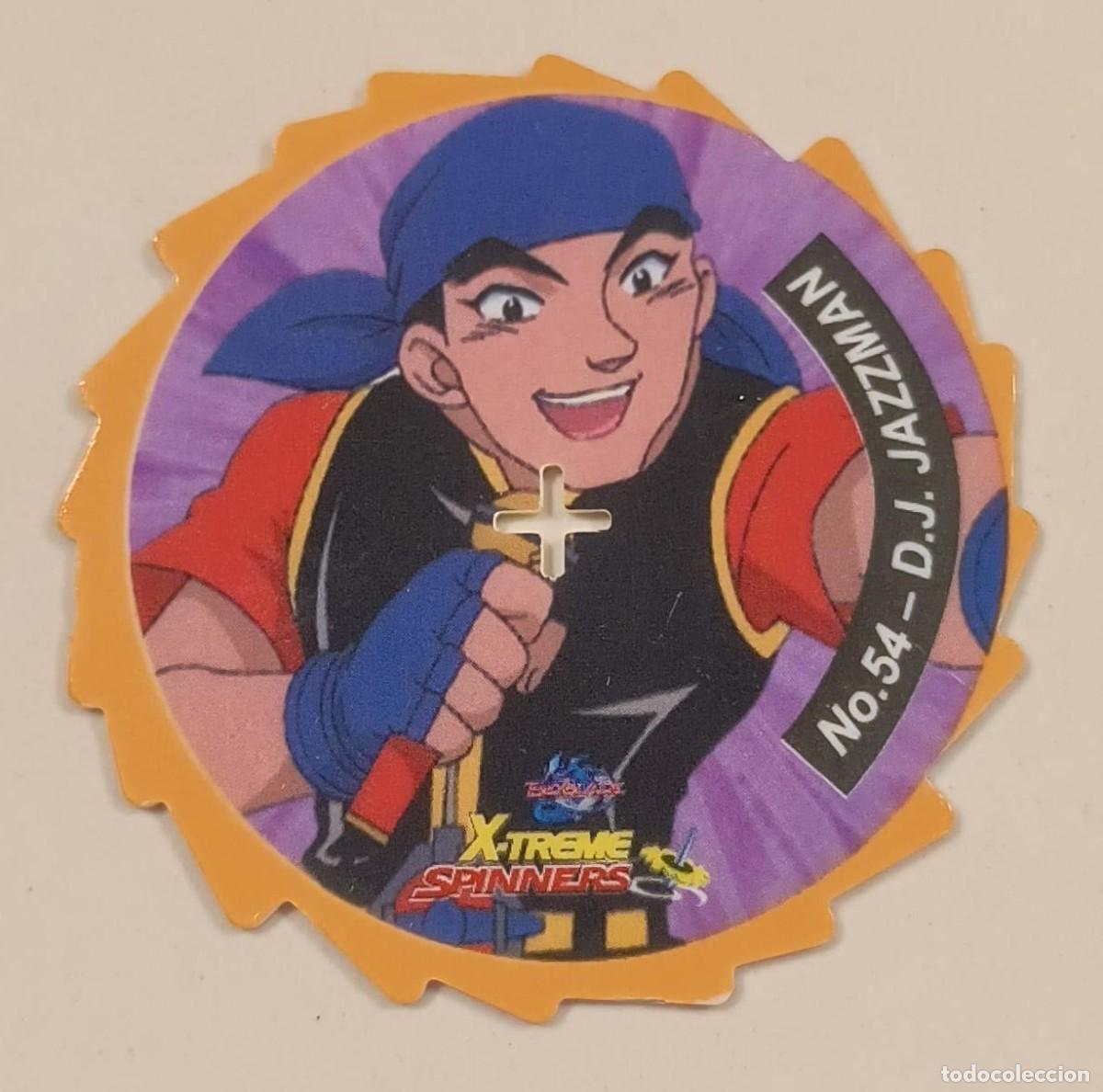 Coleccionismo: TAZO X-TREME SPINNERS N&ordm; 54 D.J. JAZZMAN - BEYBLADE