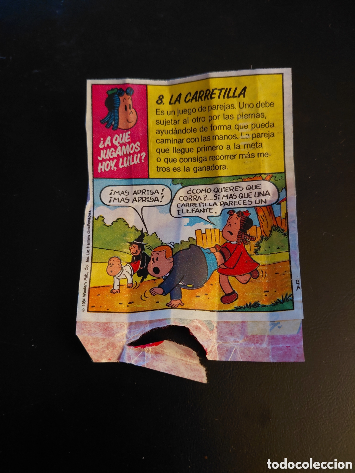 Coleccionismo: Cromo lulu 1984 con emboltorio chicle