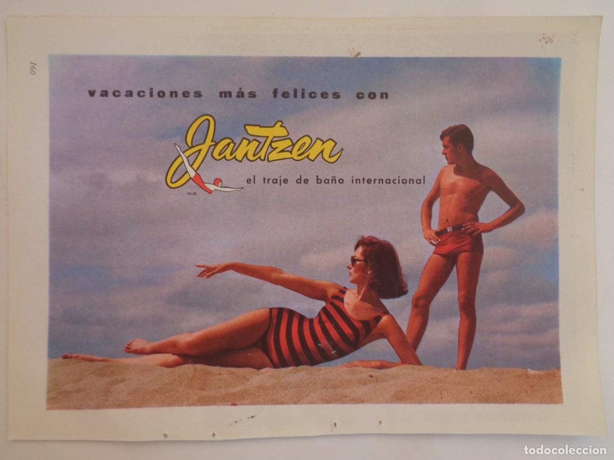 Coleccionismo: HOJA DE REVISTA CON ANUNCIO DE TRAJES DE BA&Ntilde;O JANTZEN . A&Ntilde;OS 60