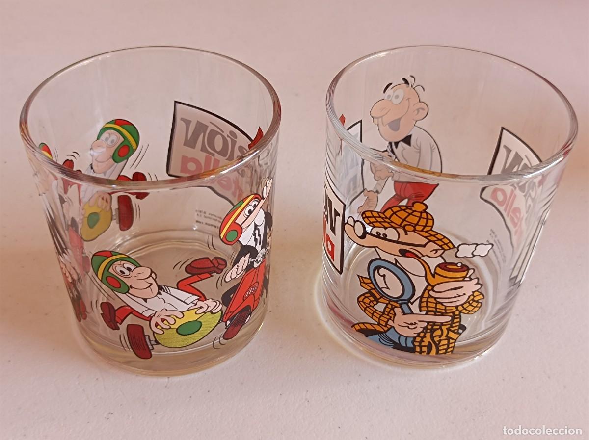 Coleccionismo: DOS VASOS MORTADELO Y FILEMON MISI&Oacute;N NUTELLA VASO PUBLICIDAD