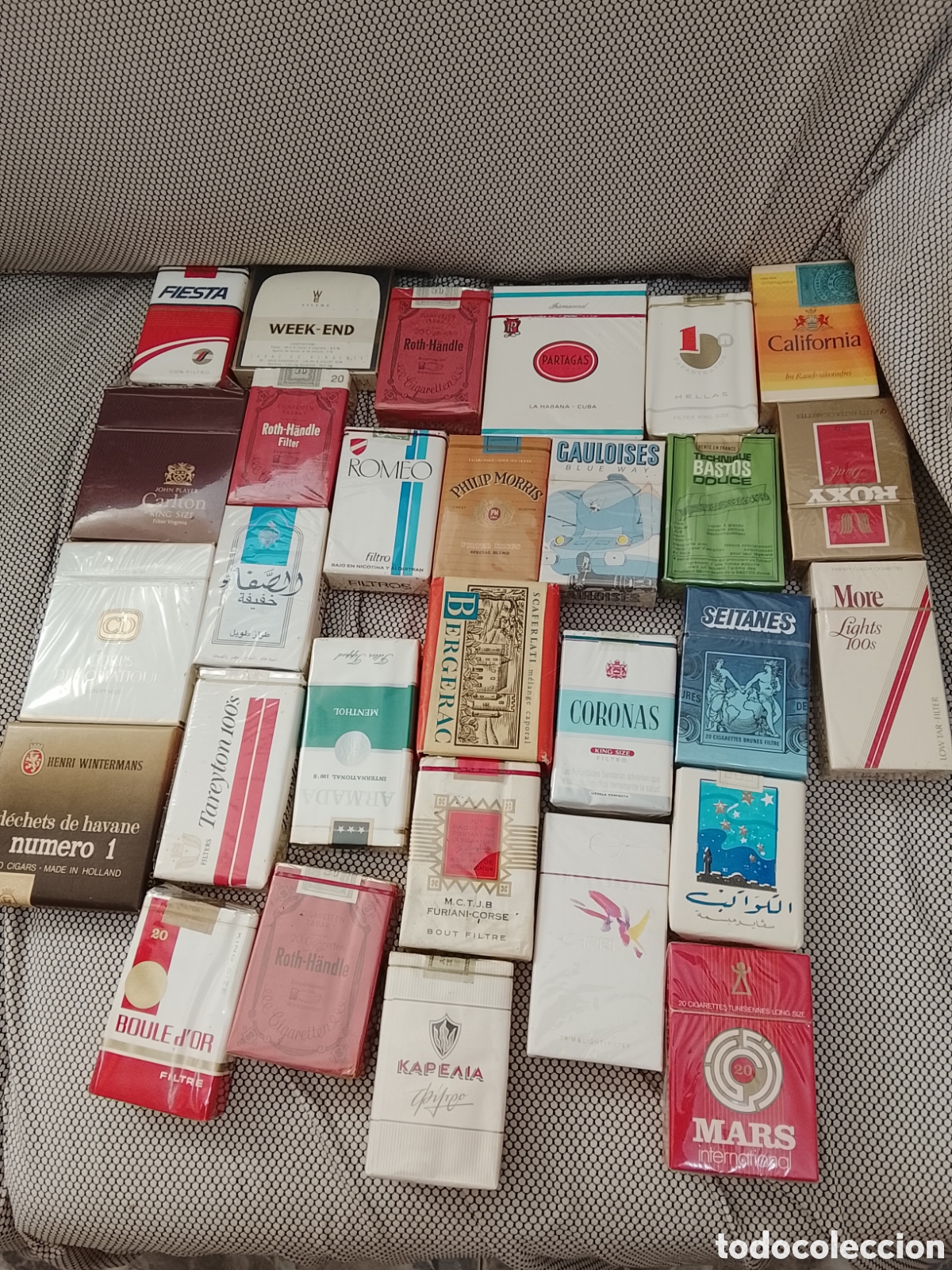 Coleccionismo: Lote cajetillas de tabaco