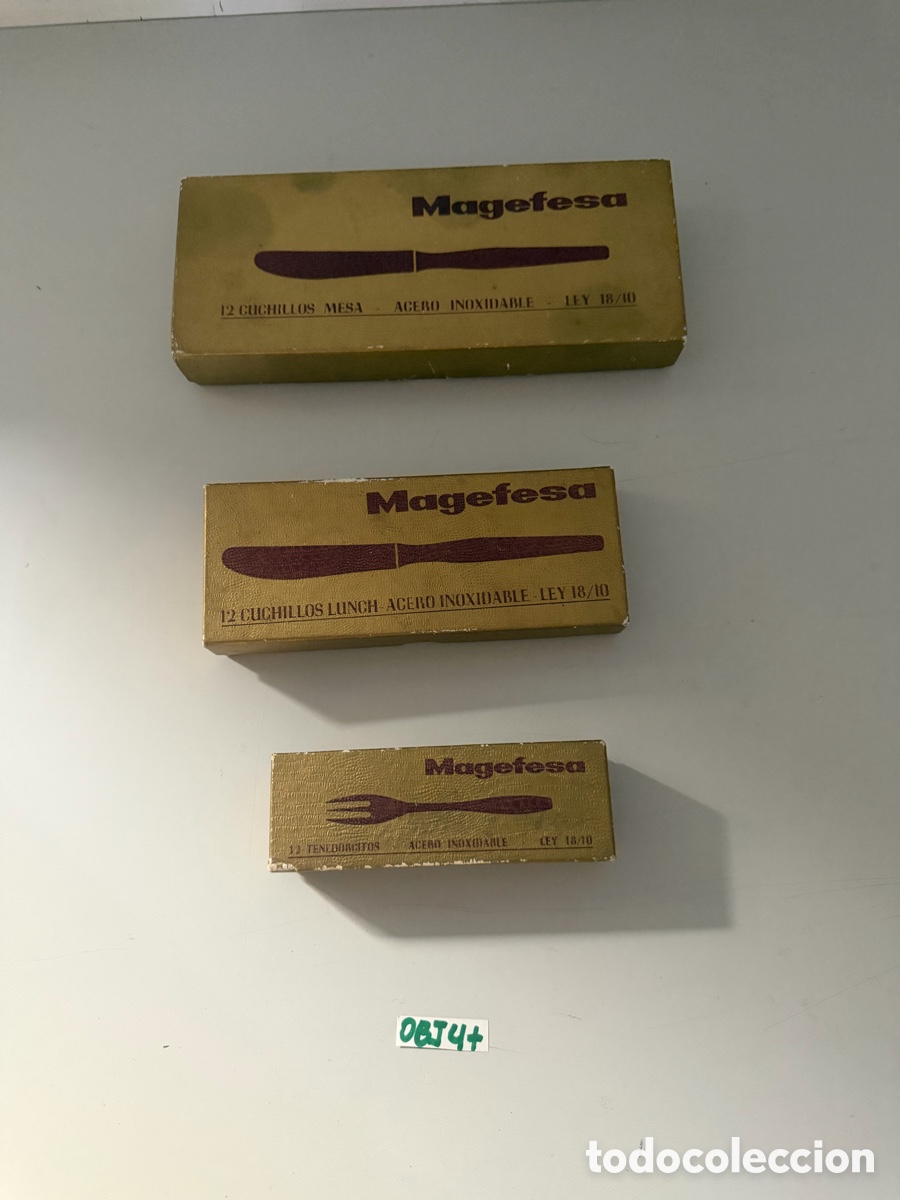 Coleccionismo: juegos de cubiertos de la marca Magefesa