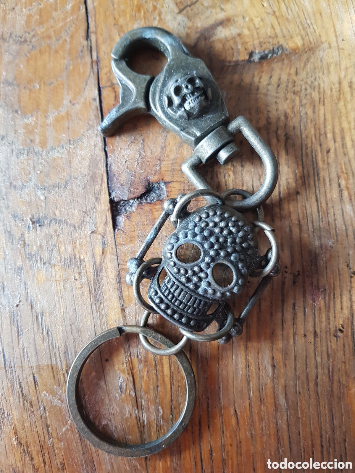 Coleccionismo: LLAVERO DE CALAVERA METAL