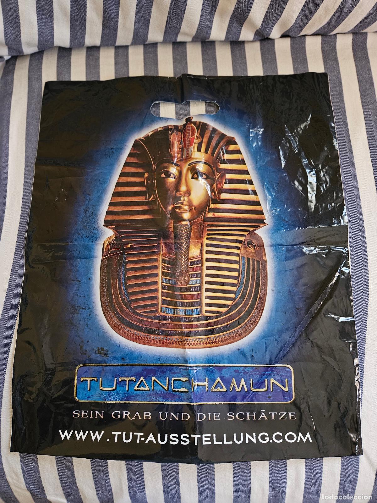 Coleccionismo: Bolsa De pl&aacute;stico Promocional De La Exposici&oacute;n &rdquo; Tutankam&oacute;n: Su Tumba Y Sus Tesoros.
