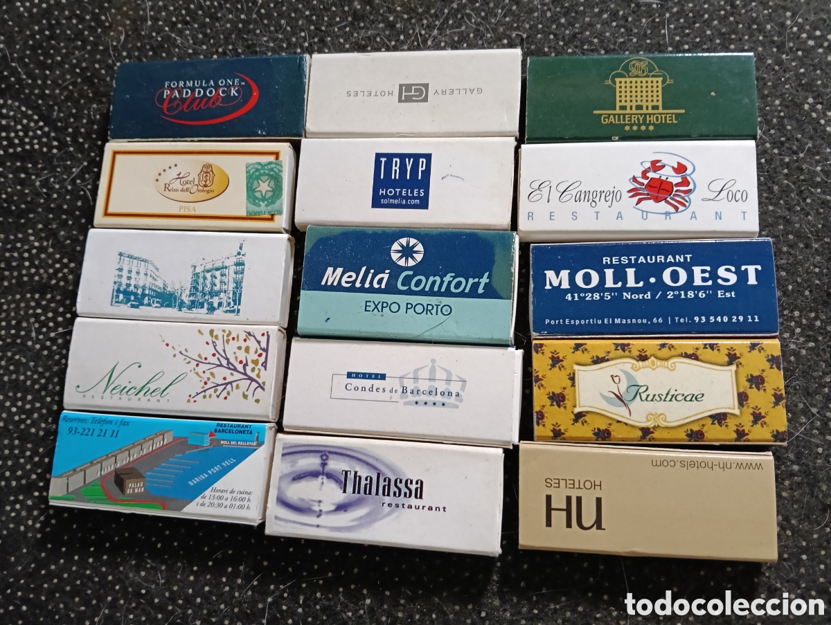 Coleccionismo: Lote de 15 cajas de cerillas llenas de marcas conocidas y en buen estado.