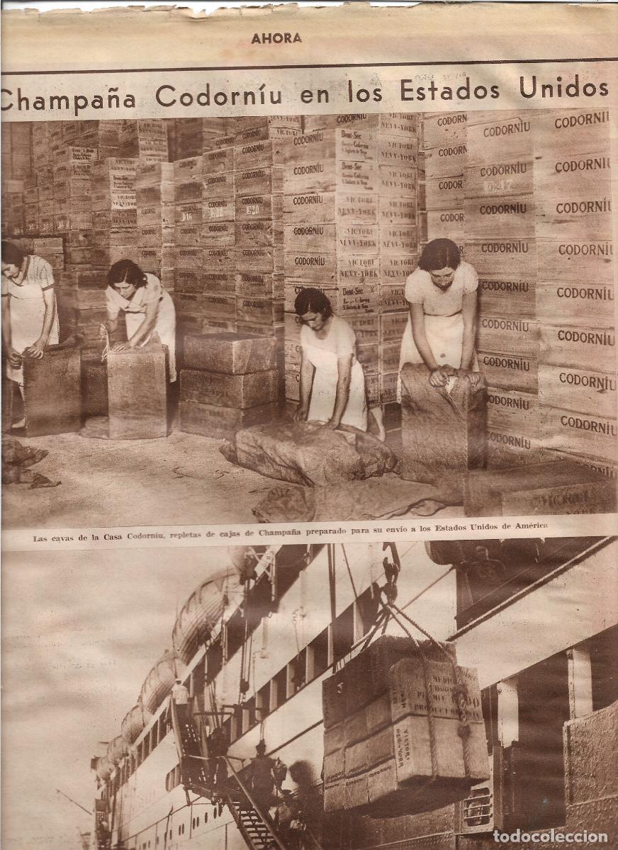 Coleccionismo: A&Ntilde;O 1933 CHAMPA&Ntilde;A CAVA CODORNIU EN ESTADOS UNIDOS PRIMERA EXPEDICION BARCO VAPOR MARQUES DE COMILLAS